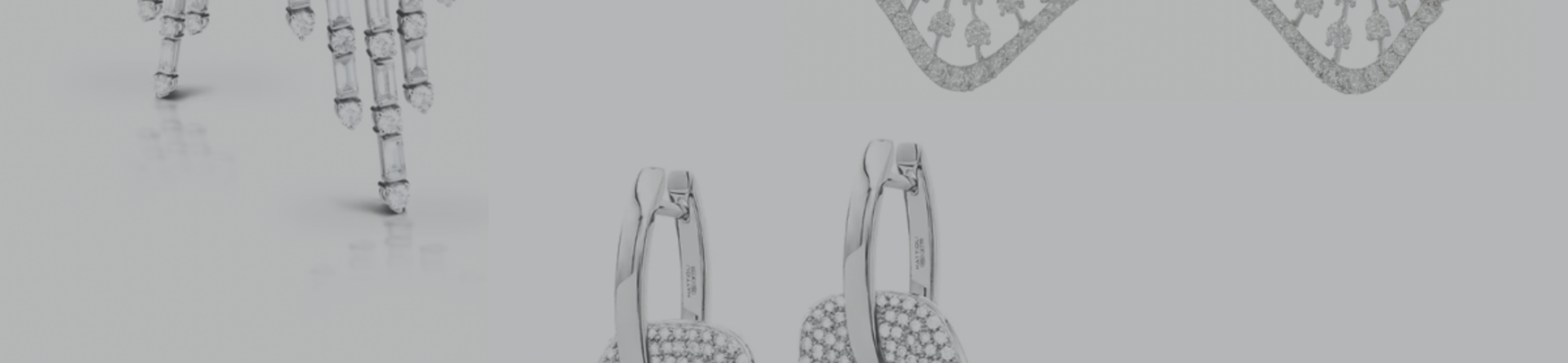 White gold and diamond earrings: the new light points